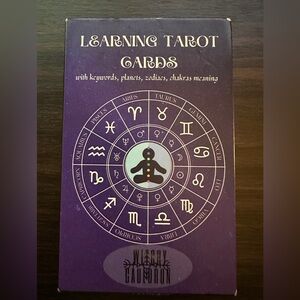 Learning Tarot Cards Deck - Purple Zodiac Design
